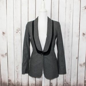 SEE by Choe Single Button Layered Collar Blazer